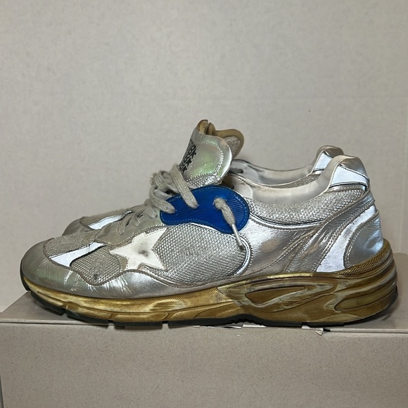 Golden goose men’s running dad, silver white and blue size 45 - Picture 3 of 9